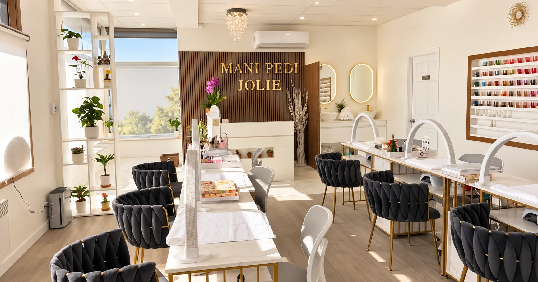 Intérieur du salon Mani Pedi Jolie à Candiac